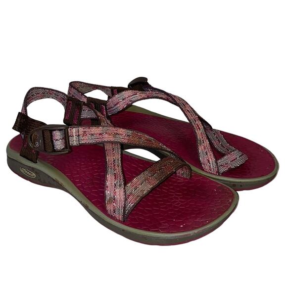 Chaco Chari Cycloid Scale Strap Sandals Size 8 - Picture 1 of 10